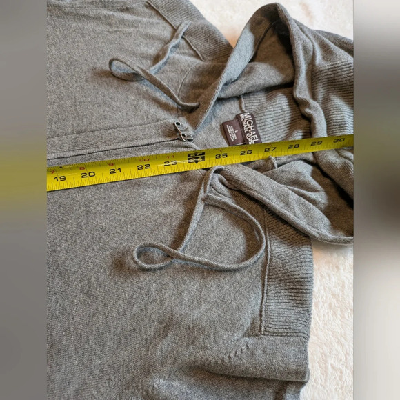Michael Kors Mens Cotton Zip Front Hoodie Cardigan - Picture 6 of 11